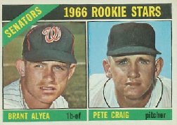 1966 Topps Baseball Cards      011      Rookie Stars-Brant Alyea RC-Pete Craig